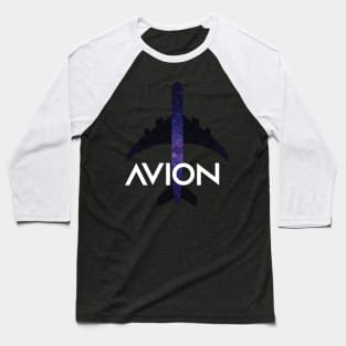 Avion Aircraft with Cosmos Background Baseball T-Shirt